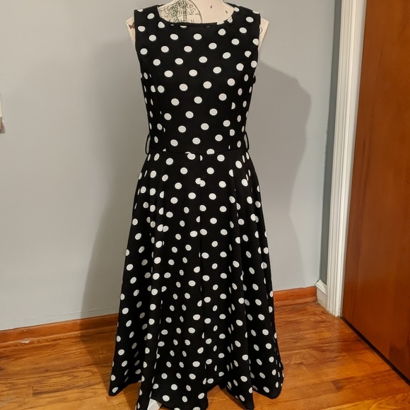 Dresses & Skirts - Black and white polka dot dress